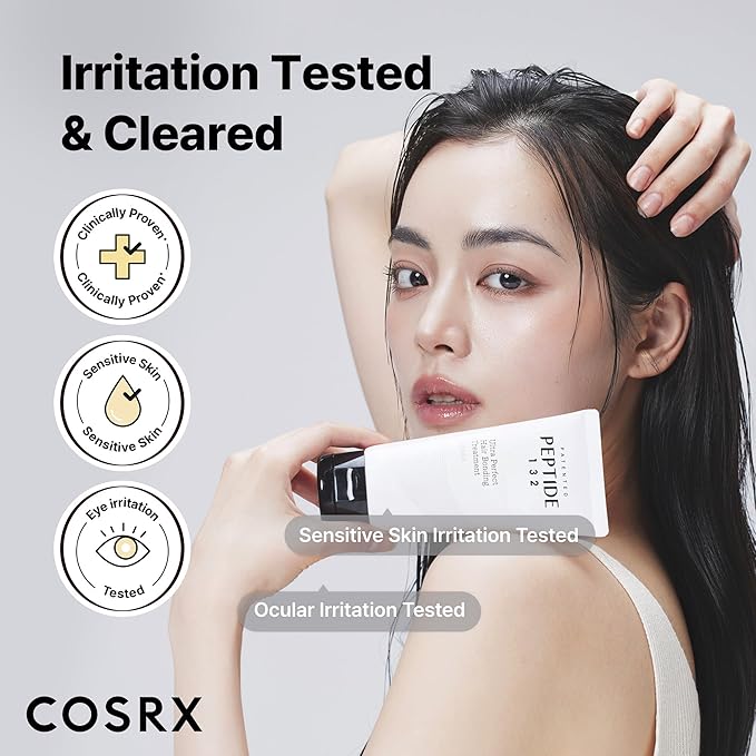 COSRX PEPTIDE 132 Hair Bond Repair Treatment - Deep Conditioner Hair Mask for Damaged, Dry Hair, Repairs Breakage & Split Ends with Collagen & Hyaluronic Acid, For All Hair Types – 4.05 fl oz-Velvo Beauty