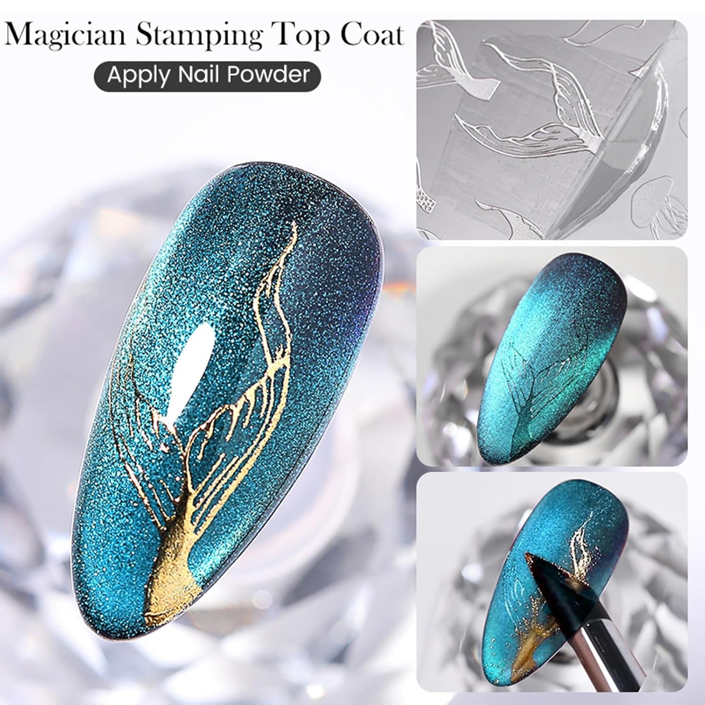 Born Pretty Magician Stamping Top Gel, Nail Stamping Gel Polish, Nail Art Stamping Gel, Nail Stamp for Nail Art Design-Velvo Beauty
