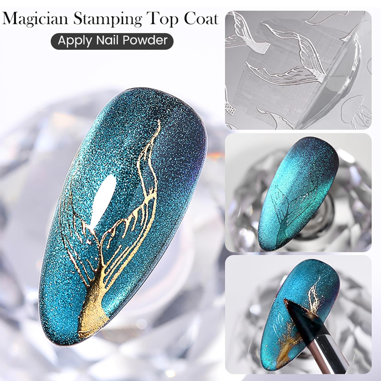 Born Pretty Magician Stamping Top Gel, Nail Stamping Gel Polish, Nail Art Stamping Gel, Nail Stamp for Nail Art Design-Velvo Beauty