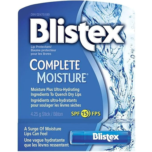 Blistex Lip Balm Complete Moisture .15oz, 8-Pack-Velvo Beauty