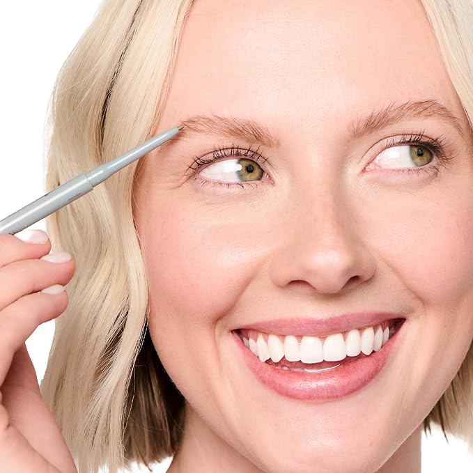 Easy Everyday™ Brow Pencil - Best Eyebrow Pencil for Women, Smudge Proof Hair-Like Strokes, 1.2mm Precision Tip with Spoolie, Vegan (Taupe)-Velvo Beauty