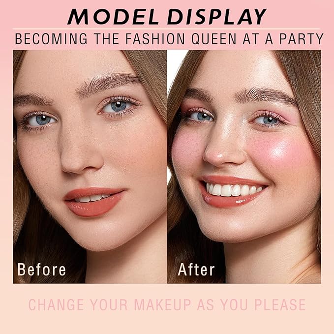 16 Colors Blush Contour Highlighter Makeup Palette, All-in-One Shimmer Silky Matte Mineral Blush Powder Palette, Face Sculpting Bronzer Blusher Illuminator Palette for a Natural Glowing-Velvo Beauty