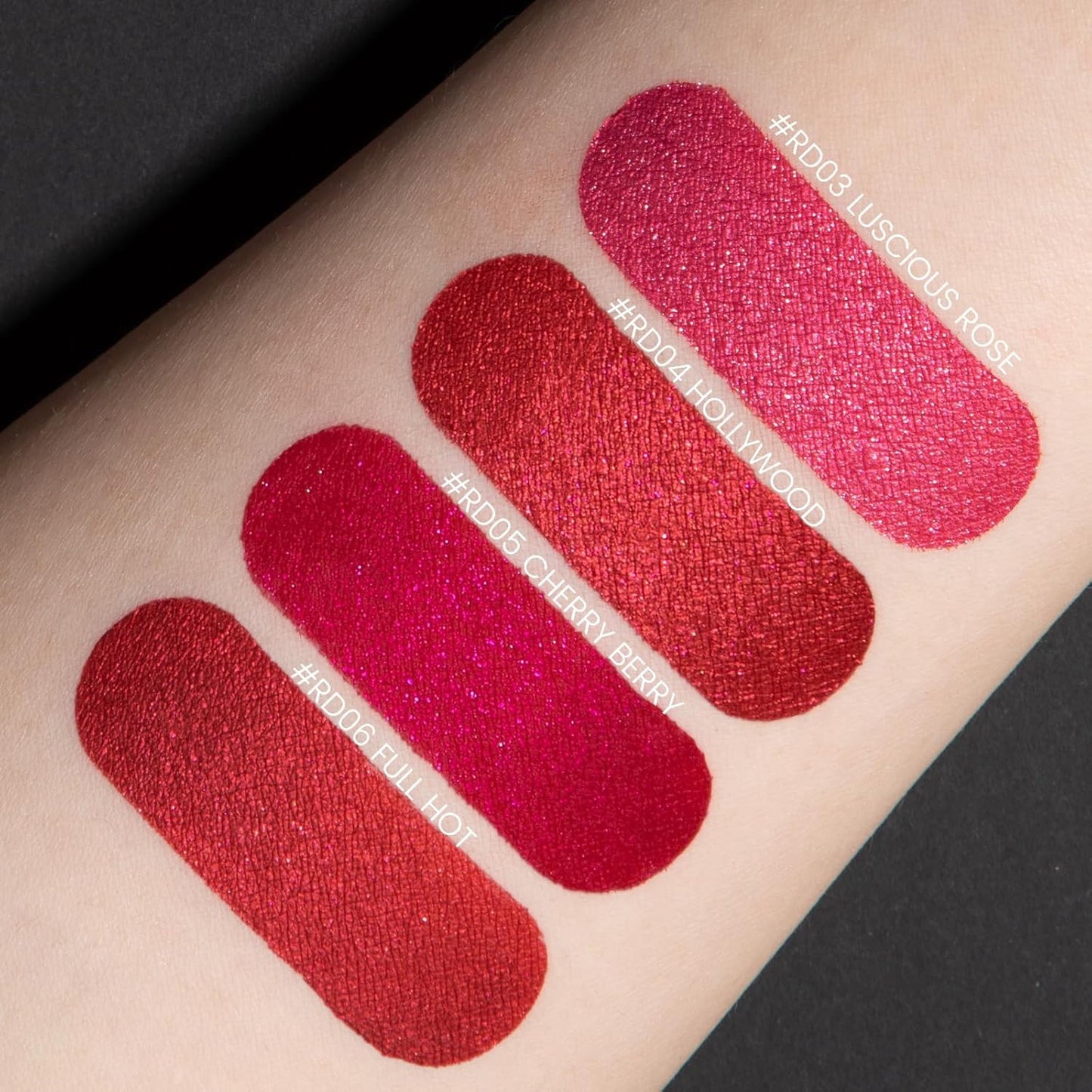 FOCALLURE Metallic Liquid Lipstick,Non Stick Cup Lip Gloss,High Impact Lip Color with Transfer-proof Wear,Long Lasting & Waterproof Lipstick Makeup for Women,RD03 LUSCIOUS ROSE-Velvo Beauty