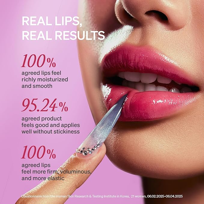 LipLock Jelly Serum for Dry Lips, Long-Lasting, Hydrating, Plumping, Glossy Mask with Rose PDRN, Carrot Collagen, Pillow Peptide, Moisturizing Tinted Lip Balm. (Grape Crush)-Velvo Beauty