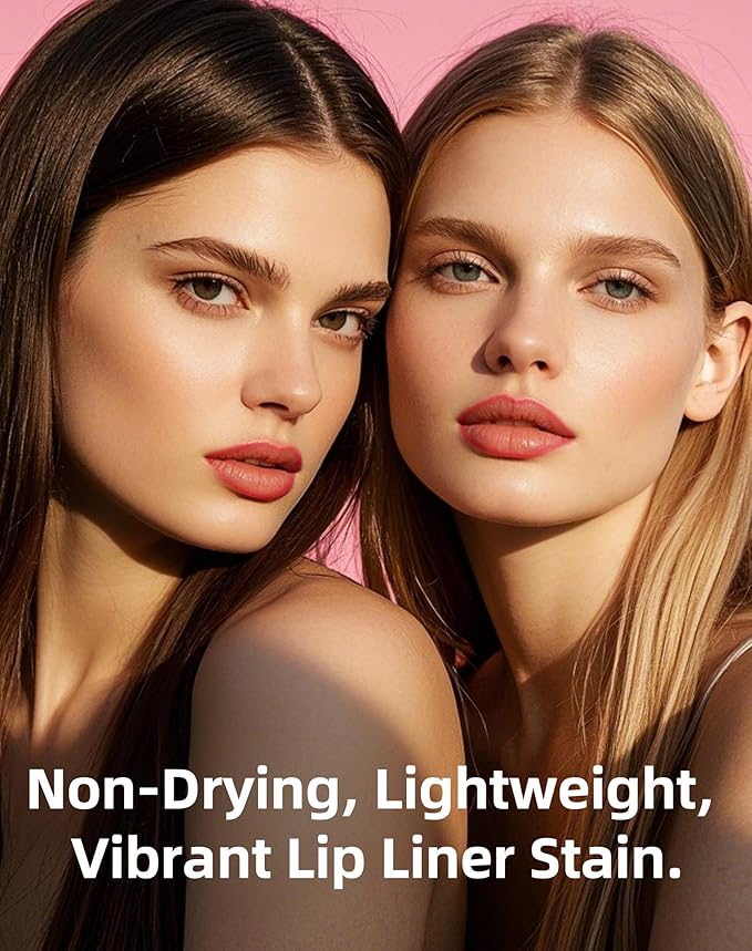 KIMUSE Lip Stain Peel Off, Peel Off Lip Liner Stain with Tweezer, Long Lasting, Waterproof, Transfer Proof Lipstains Color, Smudge-Free, Easy Removal, Matte Finish-Velvo Beauty