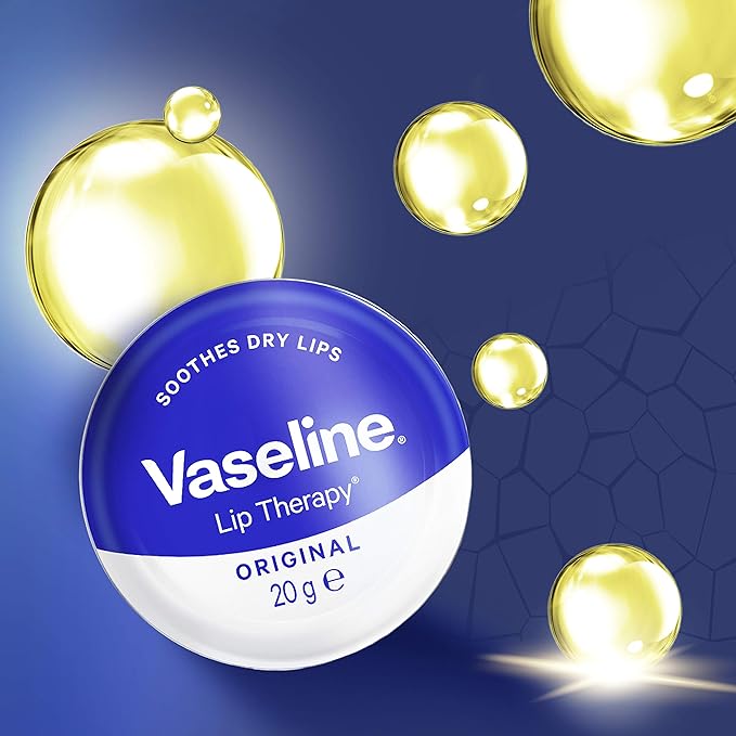 Vaseline Lip Therapy | Vaseline Lip Balm | Lip Moisturizer for Very Dry Lips | Original | 20g-Velvo Beauty