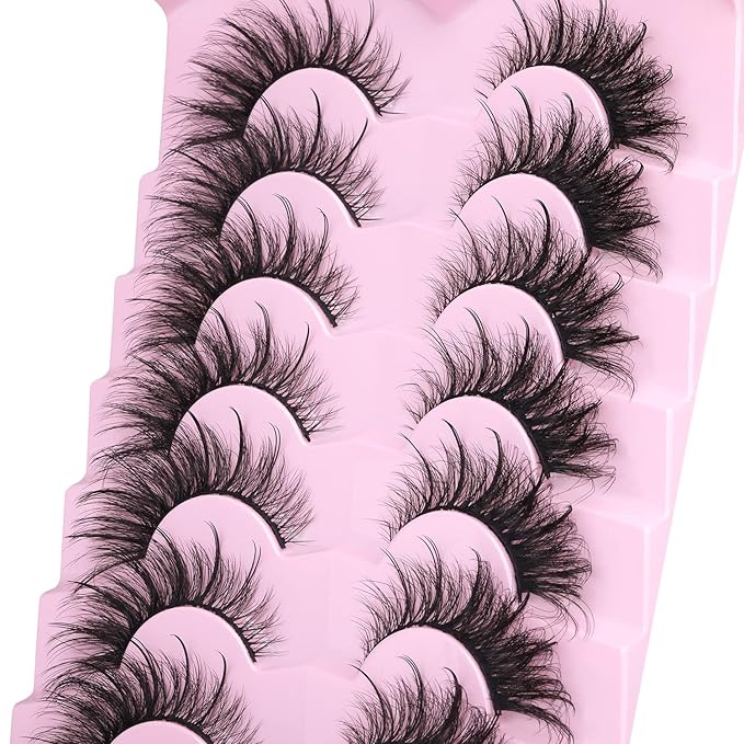 Fox Eye Lashes Wispy Faux Mink Lashes Volume Fairy Cat Eye Lashes That Look Like Extensions Spiky Fake Eyelashes Natural Look-Velvo Beauty
