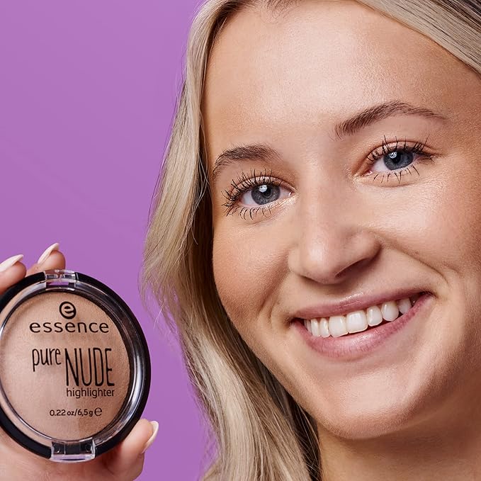 essence | Pure NUDE Highlighter, 10 Be My Highlight | Natural and Subtle Glow | Vegan & Cruelty Free | - Beige-Velvo Beauty