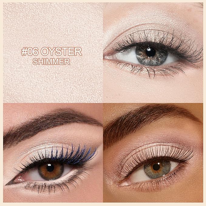 Erinde Waterproof Eyeshadow Stick, Cream Eye Shadow Stick, Long-Lasting, Crease-Proof, Cream to Powder Buildable & Blendable Eye Shadow Pencils Crayon, Vegan & Cruelty-Free, 06 Oyster-Velvo Beauty