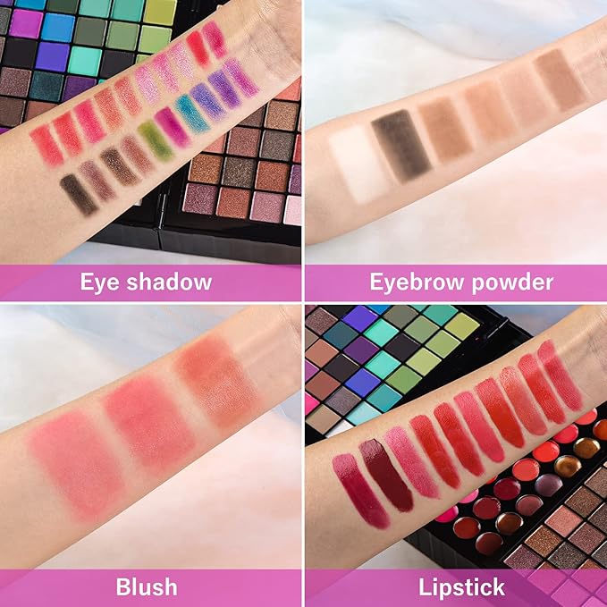 All in One Makeup Kit for Women Full Kit- 177 Color Combination Makeup Set Palette- 119 Eyeshadow,35 Lipstick,6 Powder,14 Concealer,10 Applicators,20 Brushes Set,Make Up Gift Kits for Women Teen Girl-Velvo Beauty