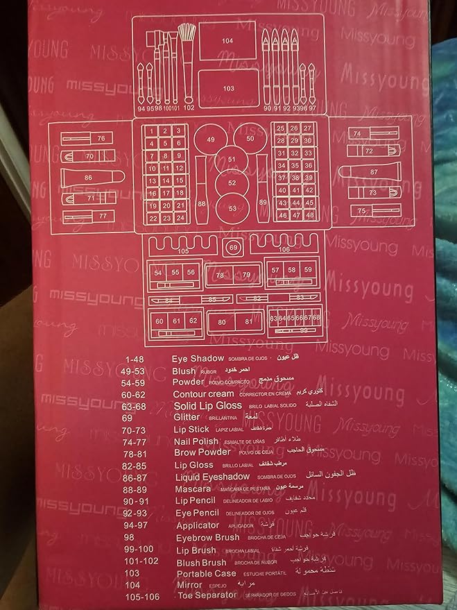 Huge makeup case kit 106pc girls birthday teenager-Velvo Beauty