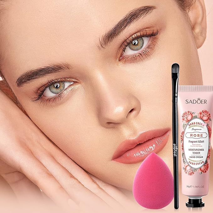 All-in-one Holiday Makeup Gift Set | Full Makeup Kit for Women Multipurpose Essential Bundle Include Eyeshadow Palette Lipstick Blush Concealer Face Powder Eyeliner Mascara Lipgloss Brush-Velvo Beauty