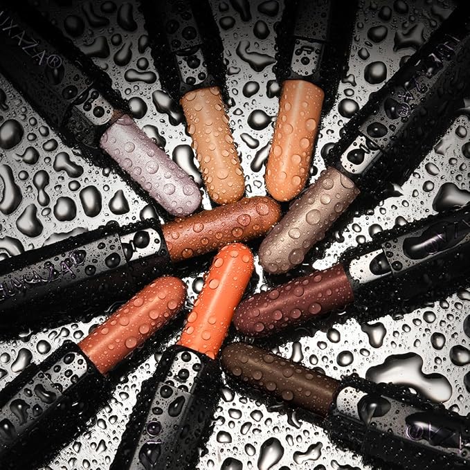 10PCS Eyeshadow Stick,Shimmer And Matte Brown Metallic Cream Eyeshadow Pencil Crayon with Smudge-proof & Waterproof,Eye Brightener Stick-Velvo Beauty