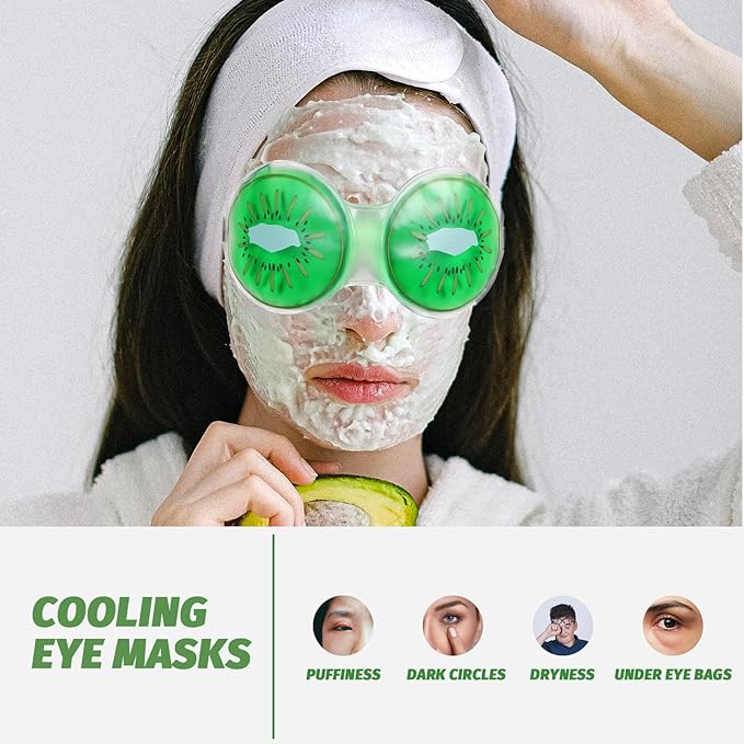Beavorty 3pcs Sleep mask Eye mask Sleeping mask face mask Cucumbers Gel ice Cooling mask Cooling Eye Pads Eye Cooling mask Kids Cooling Masks Eye Patch Child Cold PVC-Velvo Beauty