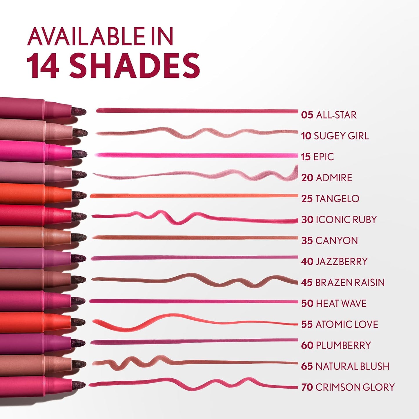 COVERGIRL Outlast, 70 Crimson Glory, Lipstain, Smooth Application, Precise Pen-Like Tip, Transfer-Proof, Satin Stained Finish, Vegan Formula, 0.06oz-Velvo Beauty