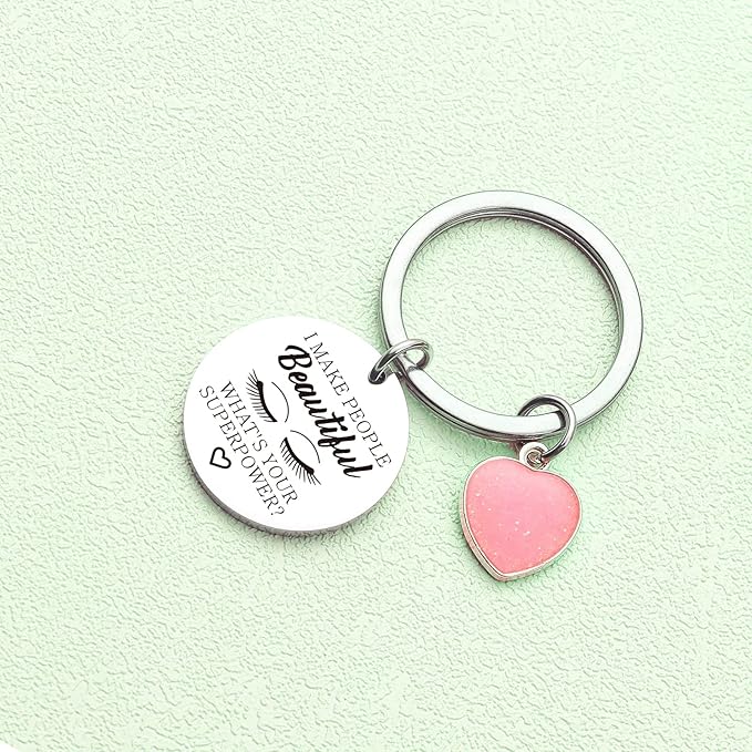 Lashes Keychain Lashes Girl Gift Eyelashes Artist Keychain Beautician Gift Makeup Lover Gift-Velvo Beauty
