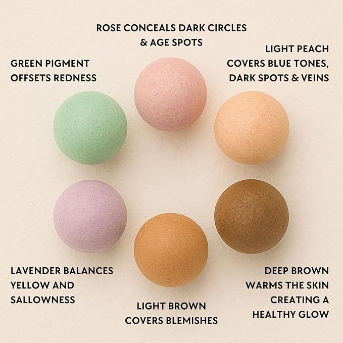 Ready to Wear Lasting Couture Finish - Color Correcting Powder Makeup Compact, Universal Correcting Foundation - Deluxe Size-Velvo Beauty