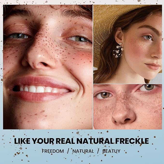 2-in-1 Dual Ended Microblading Freckle Pen & Freckle Stamp,Waterproof Freckle Stamp & Precise 15°Tip for Natural Lifelike Freckle Makeup,Perfect Make up,Last 24Hrs.-Velvo Beauty