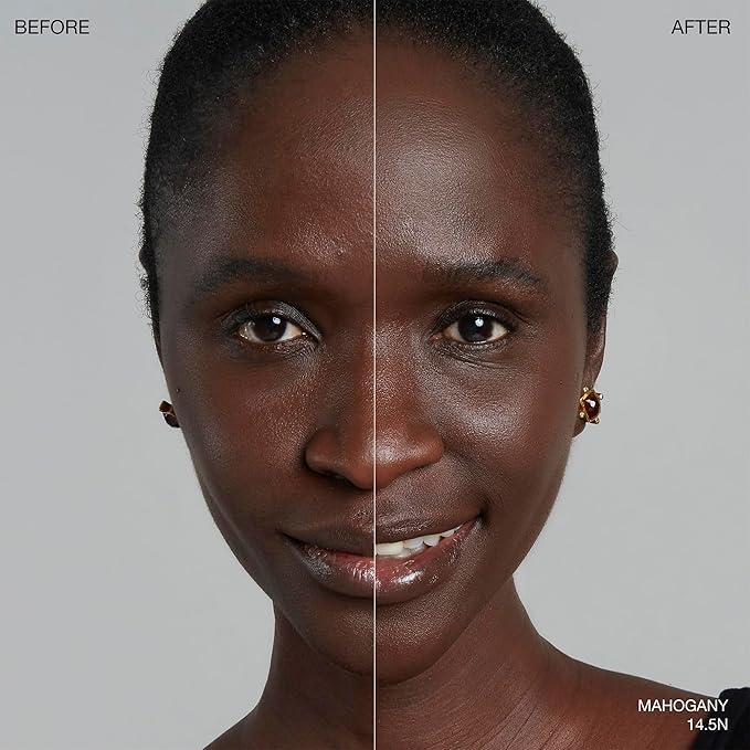 Ogee Sculpted Complexion Foundation Stick (Mahogany 14.5N - Deep Cocoa, Rich Undertones) Full Coverage Foundation Makeup - Instantly Balance & Even Complexion - 70% Organic Ingredients-Velvo Beauty