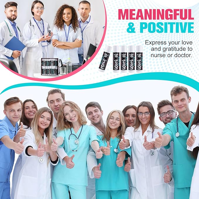 24 Pcs Nurse Appreciation Gifts Bulk Lip Balm Bulk for Women Nurses Thank You Gifts Honey Flavor Lip Balm Nursing Doctor Gifts for Nurse Week Graduation-Velvo Beauty