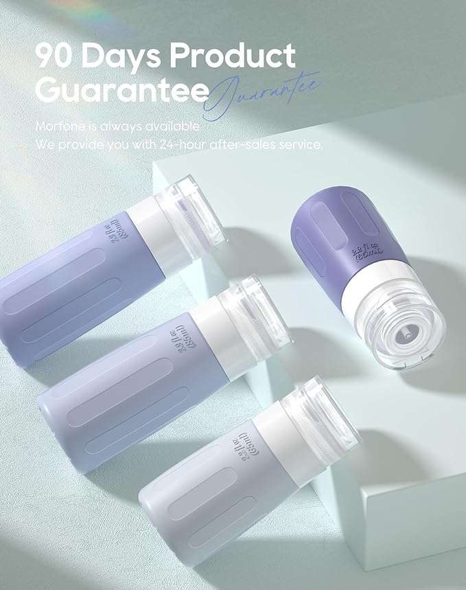 Morfone 16 Pack Silicone Travel Bottles Set for Toiletries TSA Approved Travel Containers Leakproof Squeezable Refillable Accessories 2oz 3oz for Shampoo Conditioner Lotion Liquids(Blue)-Velvo Beauty