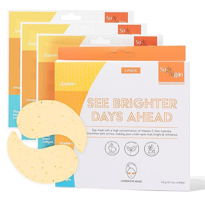 3 Pack Under Eye Mask See Brighter Days Ahead Eye Masks for Dark Circles Brightening & Hydrating Eye Patches-Velvo Beauty