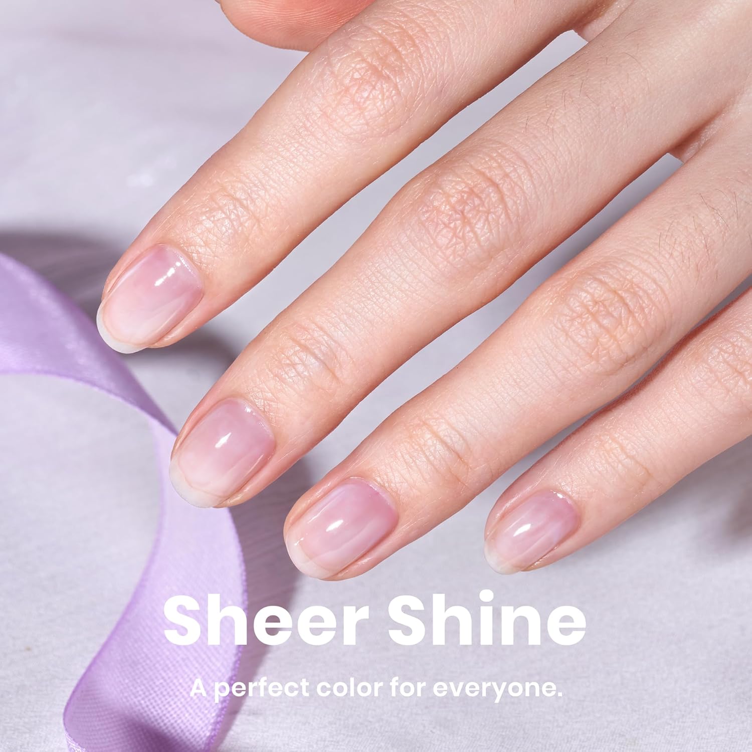 Beetles Nail Strengthener - Clear Nail Concealer Fast Air Dry Clear Air Dry Nail Growth for Damaged Uneven Nails Fingernail Polish Imperfection Masking for Sheer Shine DIY Manicure Salon Quality-Velvo Beauty