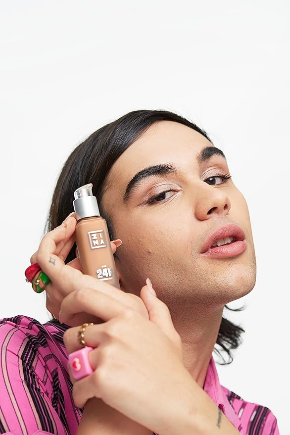 3INA The 24H Foundation 624-24H Long-Wearing Formula - Medium To High Buildable Coverage - Smooth Matte Finish - Expanded Shade Selection - Waterproof, Cruelty Free, Vegan Makeup - 1.01 Oz-Velvo Beauty