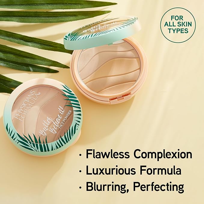 Physicians Formula Murumuru Butter Believe It! Pressed Face Powder, Buildable Coverage with Creamy Finish, Enriched with Amazonian Butters – Translucent-Velvo Beauty