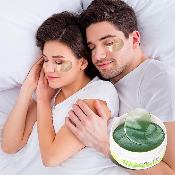 VELAMO ADVANCED Under Eye Patches: Aloe Vera Under Eye Mask for Dark Circles - Retinol Eye Patches for Wrinkles and Puffiness - Under Eye Bags Dark Circles Treatment for Women and Men 60 Pcs-Velvo Beauty