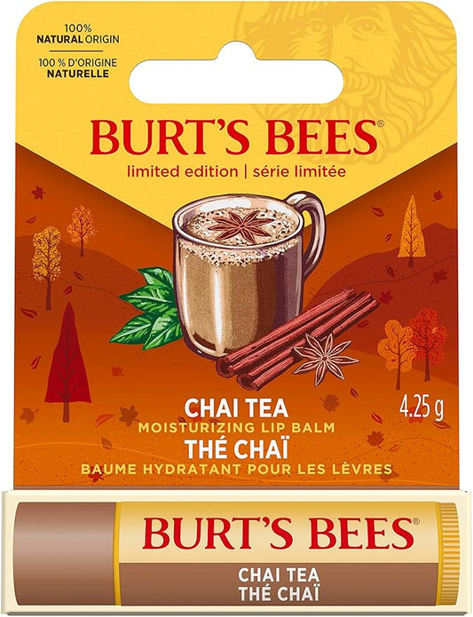 Burt's Bees Chai Tea Lip Balm Blister, 0.15 Ounce-Velvo Beauty