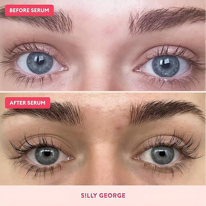 Silly George Eyelash Growth Serum for Thicker, Fuller, Longer & Bold Eyebrows, Premium Serum, Lashes & Brows Enhancer, (3ml, 0.1 Fl. oz)-Velvo Beauty