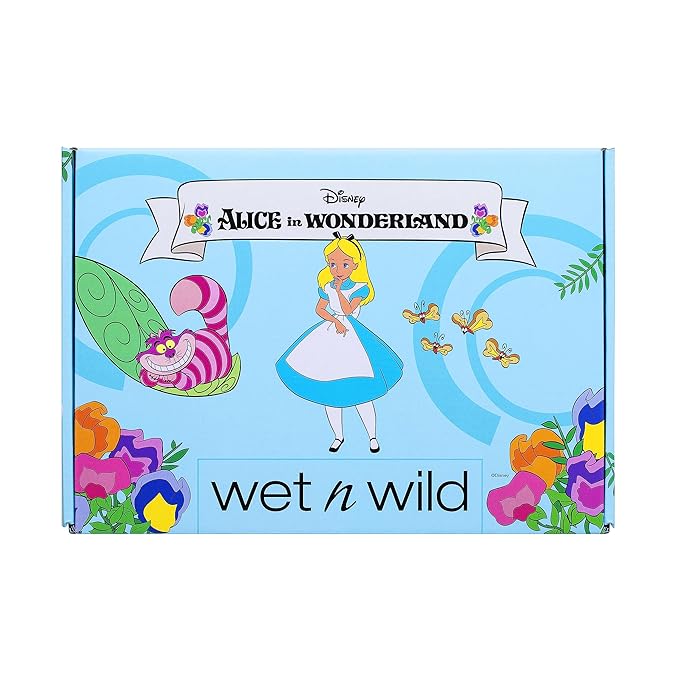 wet n wild Alice in Wonderland PR Box - Makeup Set with Versatile Brushes, Buildable & Blendable Palettes, Vibrant Colors, & Lip Glosses for Unique Looks, Cruelty-Free & Vegan-Velvo Beauty