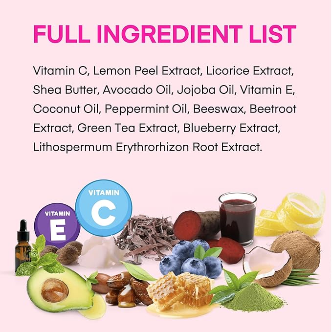 Lip Lightening for Dark Lips: for Smokers, Dry or Uneven-Toned Lips – Restores Natural Look & Moisture with VC, Lemon Peel & Licorice – Refreshing Mint Scent – 15 mL-Velvo Beauty