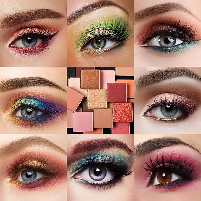 All in One Makeup Kit,Makeup Palette Includes 30 Color Eyeshadow, 2 Color Highlighter，2 Color Pressed Powder，2 Color Blusher，2 Pcs lip gloss，1 Pcs Eyepencil, Mirror,Makeup Gift Set for Women (017N)-Velvo Beauty