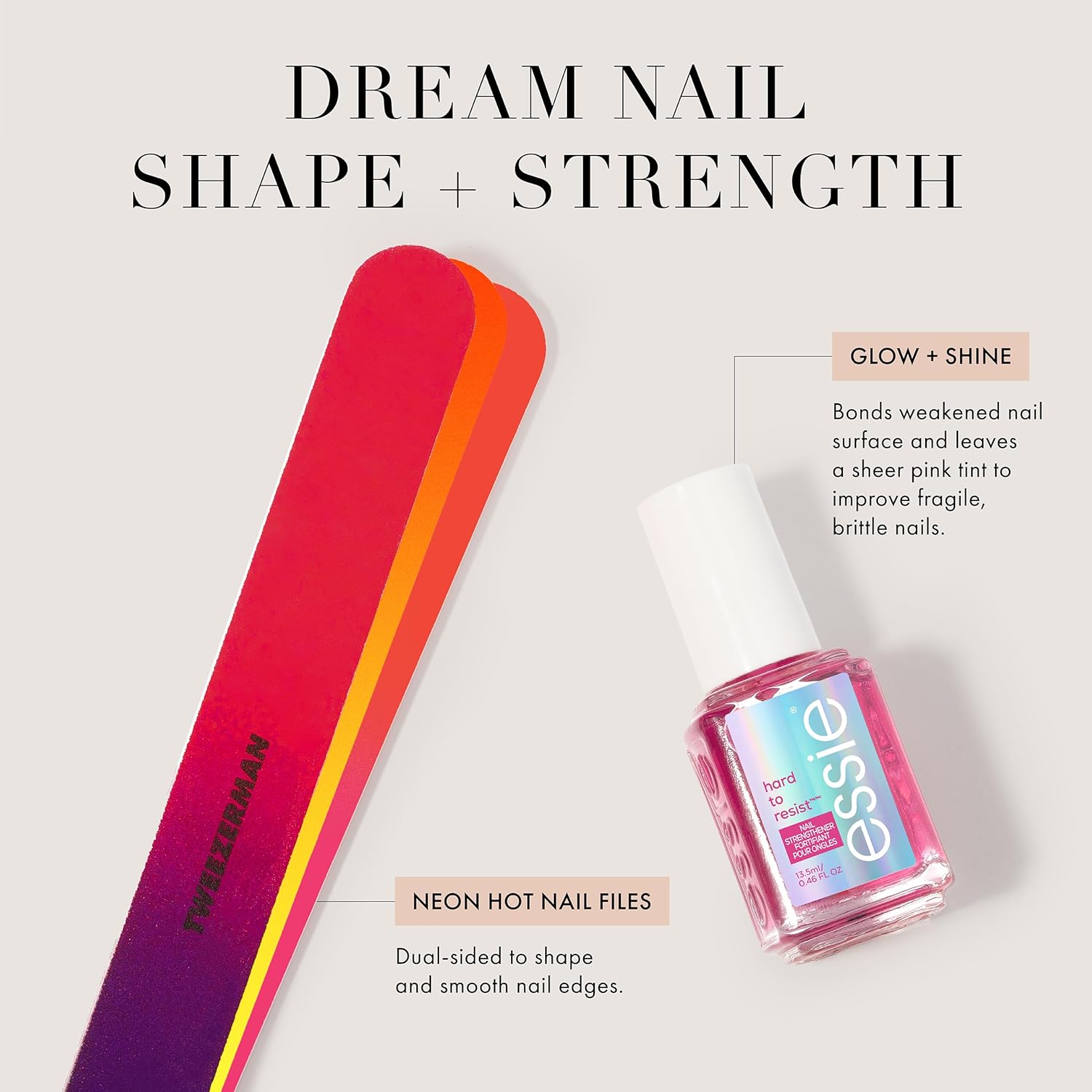 Dream Nail Length & Shape: HTR Glow & Shine , Neon Nail File Pack-Velvo Beauty