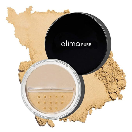 Alima Pure Matte Foundation Loose Mineral Powder Foundation Makeup, Loose Powder Makeup Oil Free Talc Free Powder, Natural Makeup Mineral Foundation Full Coverage Natural Foundation Powder .15 oz/4.5g-Velvo Beauty