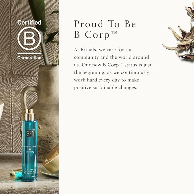 RITUALS Karma Soothing Hair & Body Mist - Body Spray with Holy Lotus & White Tea - 1.6 Fl Oz-Velvo Beauty