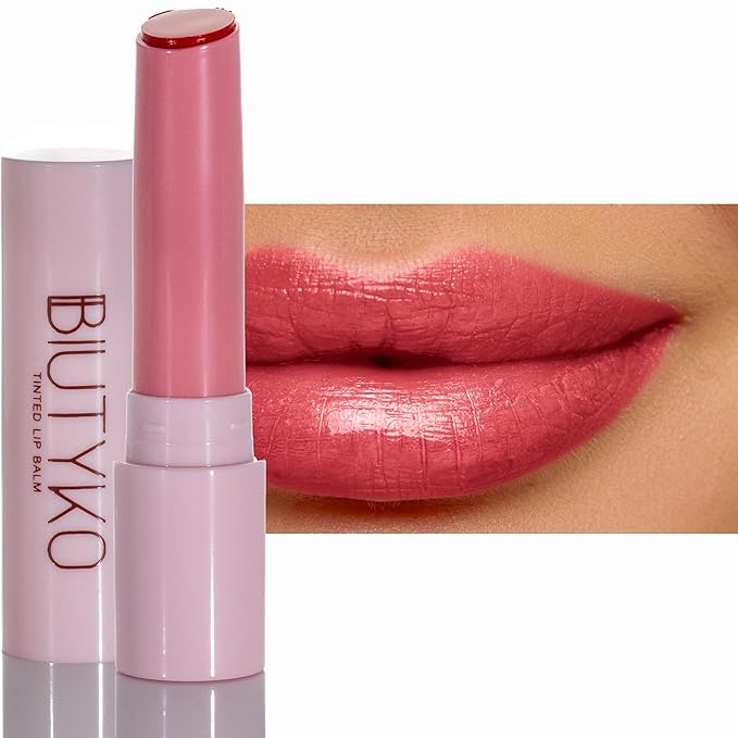 Lip Balm Hydrating for Dry and Chapped Lips Tinted Subtle Color Non-Sticky Juicy Finish | Coral-Velvo Beauty