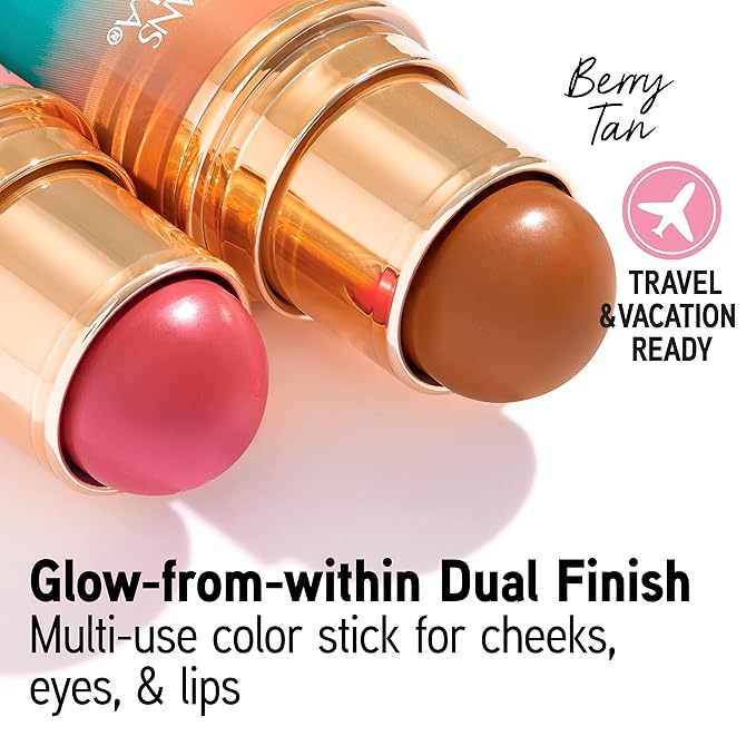 Physicians Formula Butter Glow & Go Multiuse Stick, Ultra-Creamy Radiant Finish Formula with Murumuru Butter, Vegan & Cruelty-Free- Berry Tan-Velvo Beauty