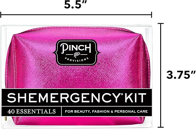 Pinch Provisions Shemergency Kit for Her, 40 Emergency Essential Items, Compact, Multi-Functional Pouch, Gift for Women, Birthday, Bachelorette Parties, and More!-Velvo Beauty