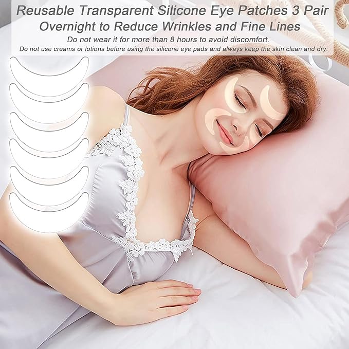 Under Eye Patches for Puffy Eyes, Hot Cold Treatment Cooling Gel Eye Pads Eye Mask for Wrinkles Dark Circles Puffiness Eye Bags，Eye Ice Pack， 6Pair-Velvo Beauty