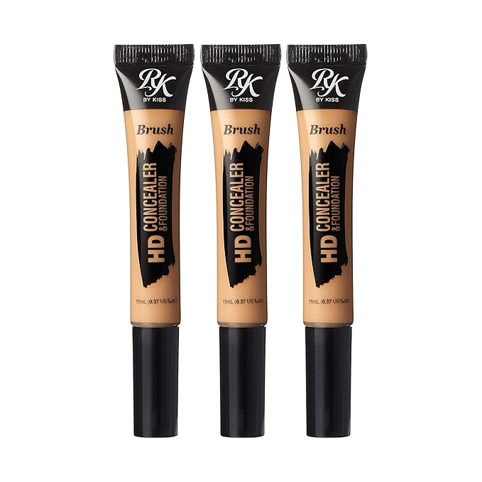 Ruby Kisses HD Brush Concealer & Foundation 3 Pack (Toffee)-Velvo Beauty