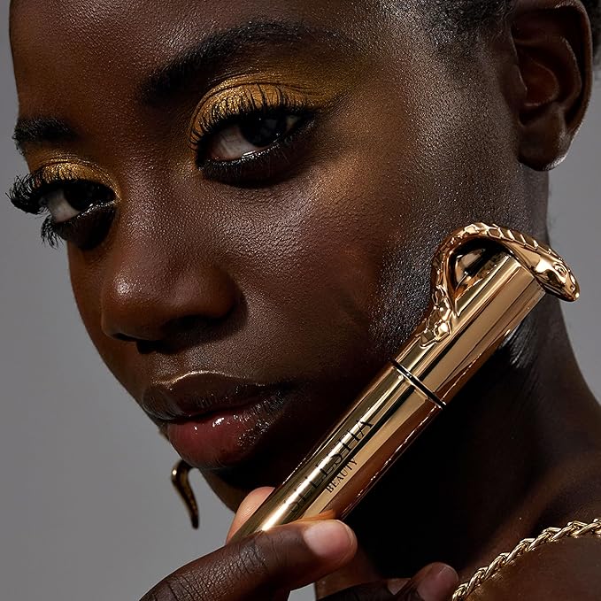 Black Mascara Queen Cobra – Volumizing, Curling, Lengthening – Soft Brush for Smooth Application – Long-Lasting & Weather-Proof – 0.34 fl.oz. - Made in Italy-Velvo Beauty