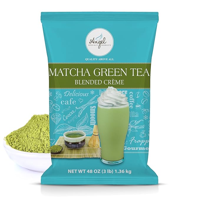 Angel Specialty Products Matcha Green Tea Blended Crème Mix [3 LB]-Velvo Beauty