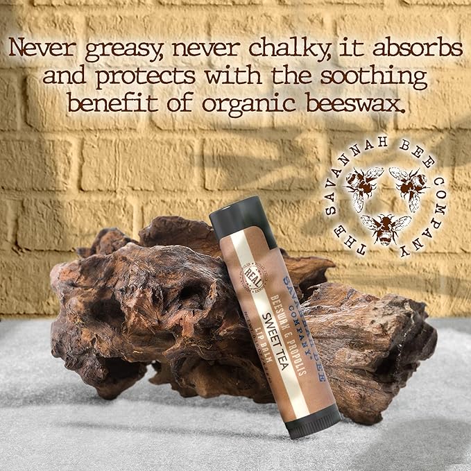 Savannah Bee Company Lip Balm - Lip Moisturizer for Chapped Lips - Hydrating Lip Balm with Pure Honey-Velvo Beauty