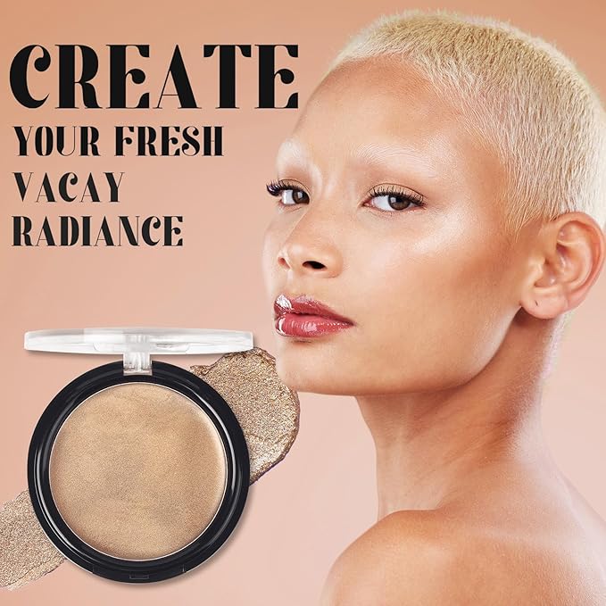 UCANBE Cream Bronzer for Face & Body, Natural Golden Sun-Kissed Glow Highlighter, Luminous Buildable Coverage for Long Lasting Bronzed Glow, Lightweight Brighten Contour Multi-Use Makeup Palette-Velvo Beauty