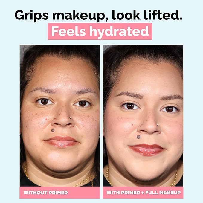 Elizabeth Mott Thank Me Later Hydrating Primer for Mature Skin – Lightweight, Gripping Face Primer for Dry, Sensitive, or Aging Skin – Smooths Texture & Hydrates with Hyaluronic Acid & Peptides, 30g-Velvo Beauty