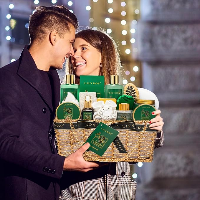 18-Piece Luxury Spa Gift Basket Set for Fathers Day Bath & Body Care Kit for Women & Men Perfect Gift for Christmas Mother's Day Birthday with Shower Gel & More Great for Holidays & Special Occasions-Velvo Beauty