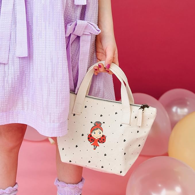 MISS NELLA Kids Bag of Glamorous Picks Makeup & Nail Polish Set Safe and Fun Gift - Hypoallergenic, Dermatologically Tested Kid-Friendly, Non-Toxic, Cosmetic Bag Included – Special Edition-Velvo Beauty